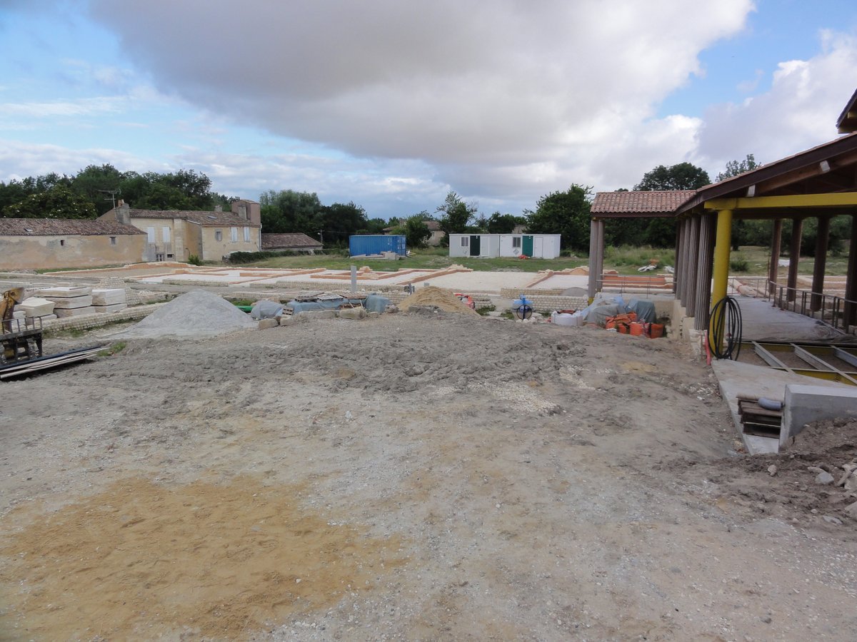 Archaeological excavations of a Gallo-Roman villa in Plassac, Gironde