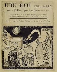 Ubu Roi theatrical play poster