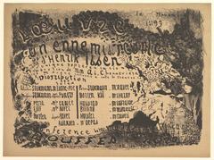 Poster design for theatre play An Enemy of the People by Édouard Vuillard
