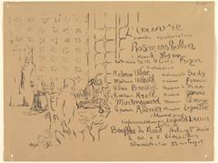Édouard Vuillard painting Rosmersholm program from Théâtre de l'Œuvre October 1893