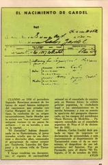 Birth certificate from Tacuarembó, Uruguay