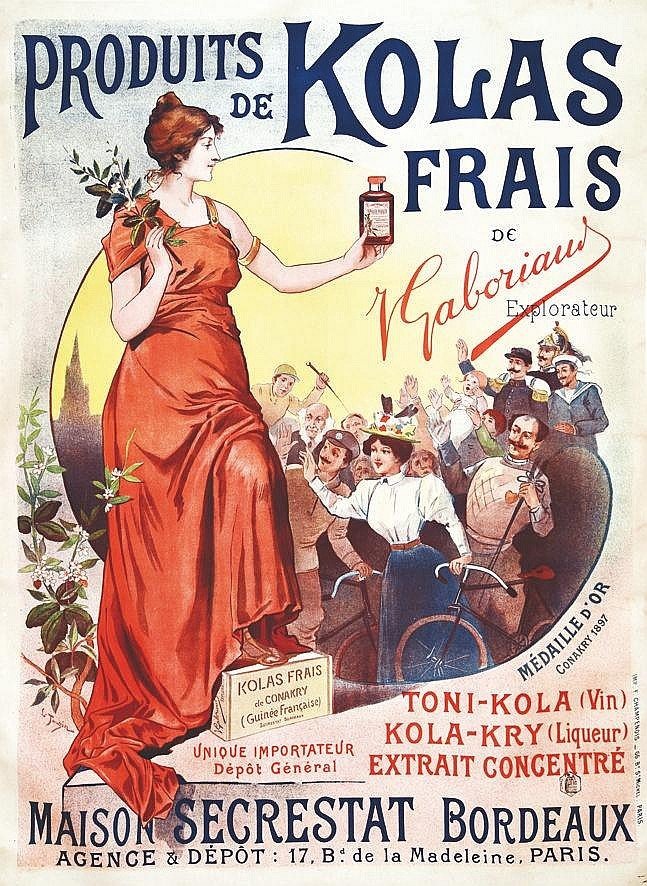 Vintage poster artwork by Louis Tauzin from circa 1900