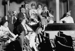 Society of Illustrators members seated at the Berkeley Theater in Manhattan during a play on February 19, 1914