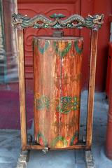 Buddhist prayer wheel at Miaoying Temple