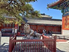 Miaoying Temple historic white pagoda surrounded by ancient architecture