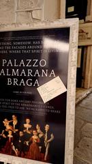 Valmarana Palace poster at the entrance hall of Palladian Villas Visitor Center in Vicenza
