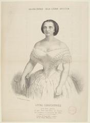 Portrait of Ludwika Lesniewska, a 19th century prima donna assoluta at Gran Teatro Carlo Felice in Genoa