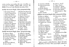 Excerpt from the book Agion Oros Tarihi by Metropolitan Sofronios showing a list of Metropolises under the Patriarchate of Constantinople in 1901
