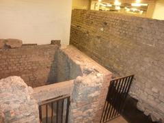 Roman northern city wall and cellar foundations at Annostollen, Cologne
