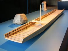 Model of a Roman transport ship from Cologne's ancient harbor