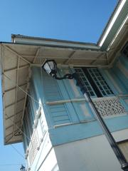 Facade of Museo ni Baldomero Aguinaldo y Baloy with entrance gates and tombs inside in Binakayan, Kawit, Cavite