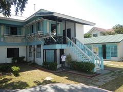 Facade of Baldomero Aguinaldo Shrine museum with fences in Kawit, Cavite