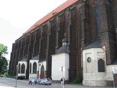 Side elevation view of the Church of Our Lady on Piasek in Wrocław