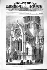 Front page of The Illustrated London News from 1879 showing detailed historical illustrations