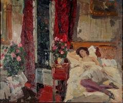 In the room 1911 painting by Russian impressionist Konstantin Korovin