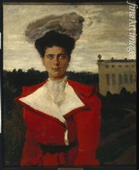 Portrait of Grand Duchess Elena Vladimirovna of Russia in historical attire