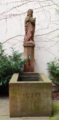 Fountain in the courtyard of Stadtarchiv Freiburg