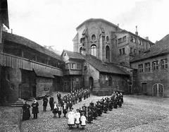 Historic Findelhaus building in Nürnberg photographed by F Schmidt