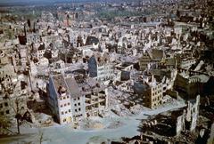 Southeast view of Nuremberg from the castle in 1945