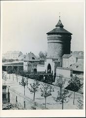 Nuremberg Königstor and Frauentorturm city gate towers from outside