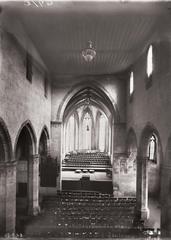 Interior view of St. Katharina Church in Nuremberg around 1923