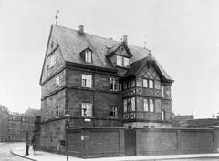 Historical photo of Nützelschlösschen in Sündersbühl, Nürnberg around 1913
