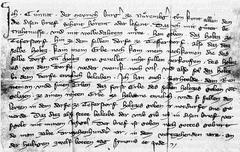 Medieval document dated 28 October 1314, first mention of Defersdorf