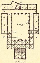 Floor plan of the Dresden City Museum in the New Town Hall from the 1924 travel guide Dresden and Saxon Switzerland