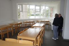 Stadtmuseum Düsseldorf Aufenthaltsraum with kitchen interior in March 2024