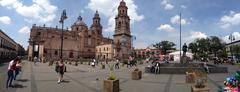 Beautiful Morelia City Cathedral with intricate architecture