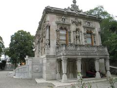 Right façade of the Ceremonial House of Ihlamur Palace in Istanbul Turkey