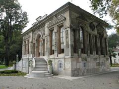 Front and right façades of the Court Pavilion of Ihlamur Palace in Istanbul, Turkey