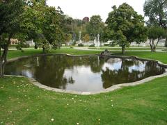 Pool in the garden of Ihlamur Palace Istanbul Turkey