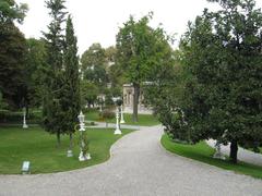 Garden and Court Pavilion of Ihlamur Palace in Istanbul Turkey