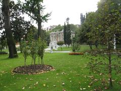 Garden and Ceremonial House of Ihlamur Palace in Istanbul, Turkey