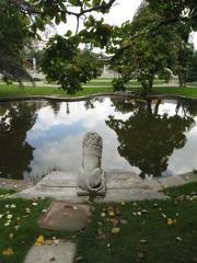 Pool in the garden of Ihlamur Palace in Istanbul Turkey