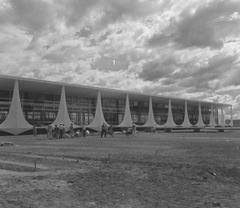 Construction works of Palácio da Alvorada in Brasília