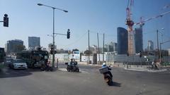 Street scene in Hasan Arafe compound, Tel Aviv, March 2018