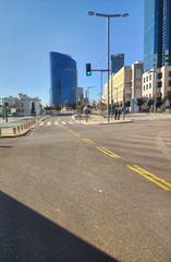 Tel Aviv cityscape in January 2024 with modern buildings under clear sky