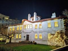 View of Belgrade cityscape with historical buildings and river
