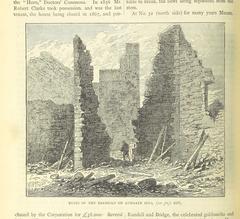 Historic ruins of the Barbican on Ludgate Hill