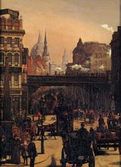 Wilhelm Trübner Ludgate Hill painting
