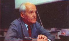Luis Federico Leloir portrait in 1982