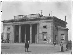 Historic Haarlemmerplein square with Haarlemmerpoort gate in Amsterdam in 1896