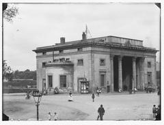 View of Haarlemmerplein with Haarlemmerpoort gate in Amsterdam on September 10, 1890