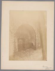 Restored arch of the Castle of Leiden in 1891