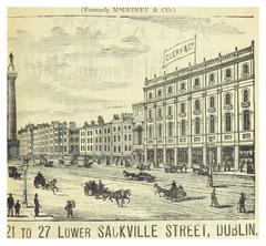 Clercy & Co., Lower Sackville Street, vintage photograph from 1891