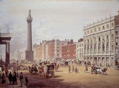 Historic view of Sackville Street (now O'Connell Street) in Dublin, 1853