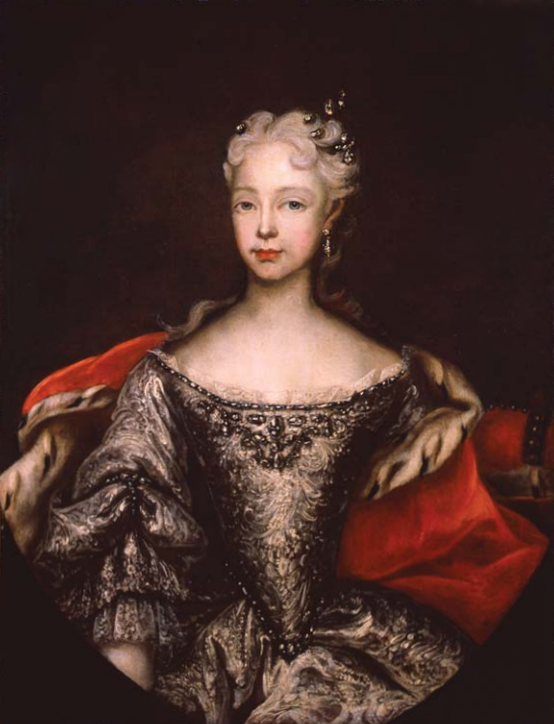 Archduchess Maria Theresa portrait in historical attire