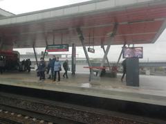 Platform of Nizhegorodskaya station in September 2022